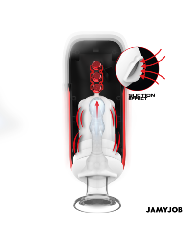 JAMYJOB - MASTURBATEUR BOUCHE AUTOMATIQUE BLAZE 5 MODES D'ASPIRATION ET DE VIBRATION