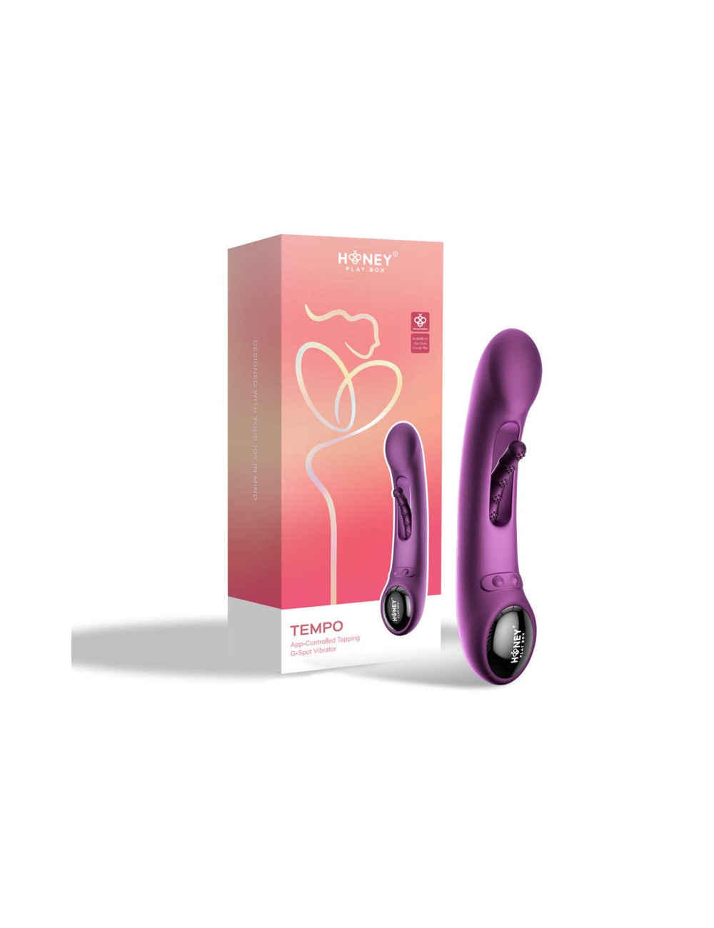 Tempo vibromasseur G-spot avec capteurs de pression et application Tempo vibromasseur G-spot avec capteurs de pression et application
