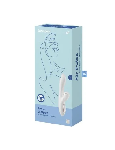 Stimulateur vibromasseur Satisfyer Pro G-Spot Rabbit - Blanc et Or rose