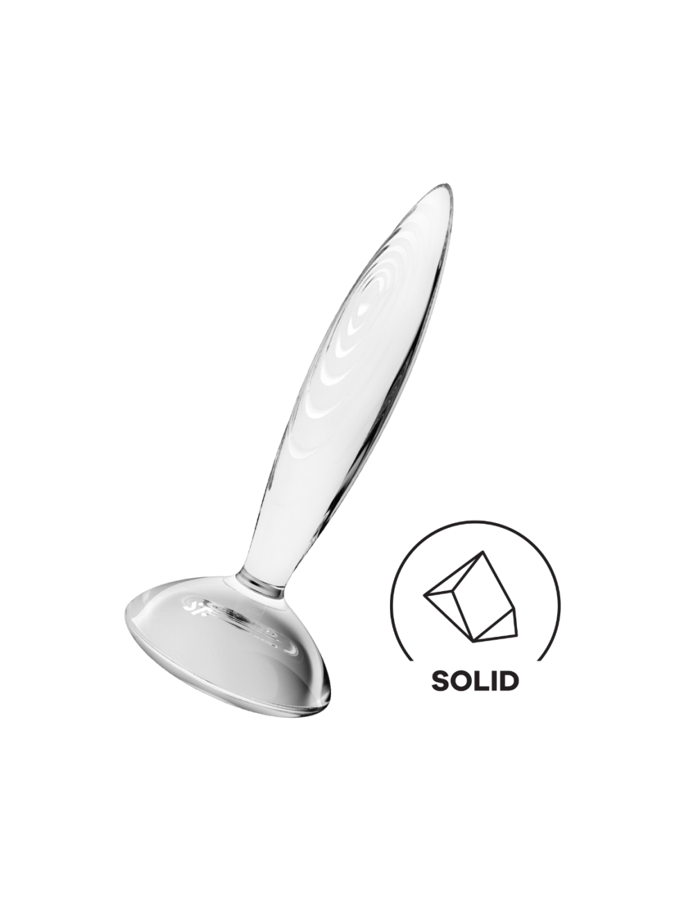Gode anal en verre borosilicaté massif transparent Sparkling Crystal Satisfyer - CC597830