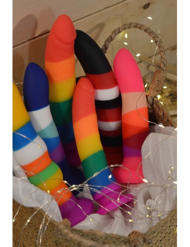 Gode ventouse 6 couleurs rose - DO-051-S-7