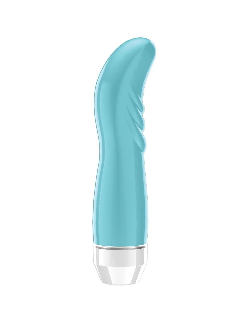 Vibromasseur avec strie turquoise point G multivitesse - LOV005TUR Vibromasseur avec strie turquoise point G multivitesse - LOV005TUR