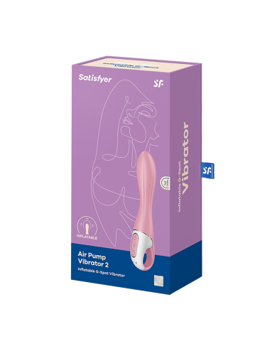 Vibromasseur gonflable G-Spot rose USB Air Pump Vibrator 2 Satisfyer