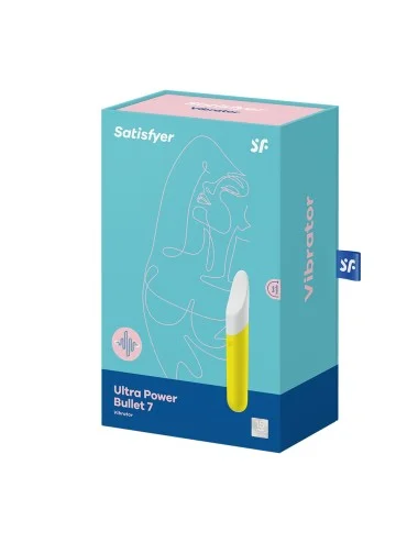 Vibromasseur jaune USB Ultra Power Bullet 7 Satisfyer - CC597743