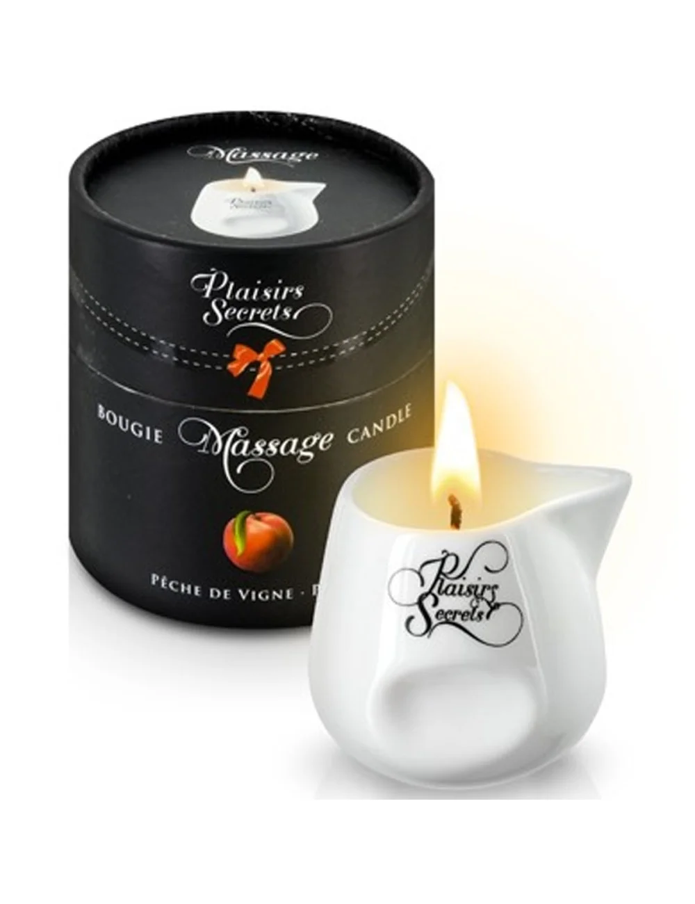 Bougie de massage pêche 80ml - CC826019 Bougie de massage pêche 80ml - CC826019