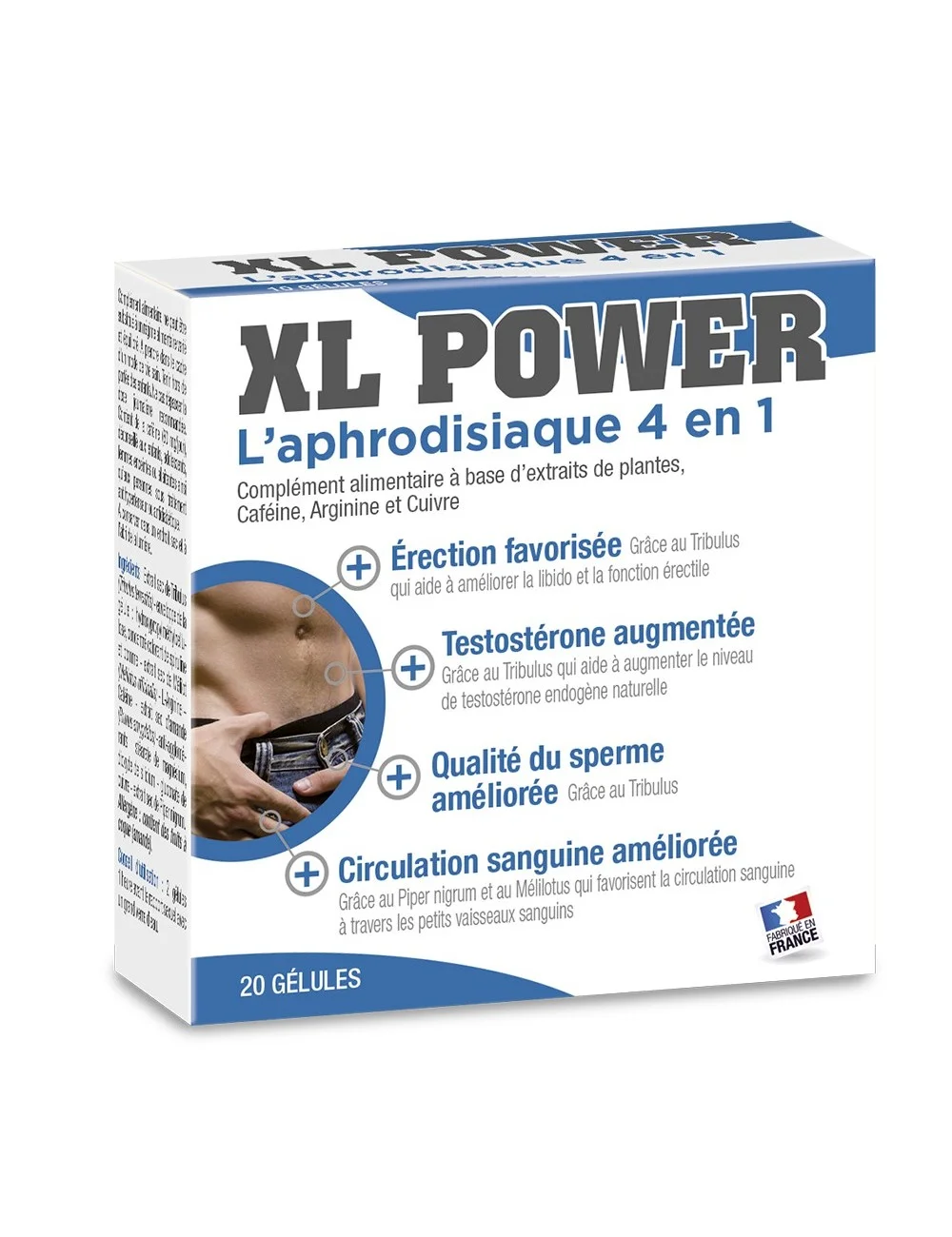 XL Power aphrodisiaque 4 en 1, 20 gélules - LAB33 XL Power aphrodisiaque 4 en 1, 20 gélules - LAB33