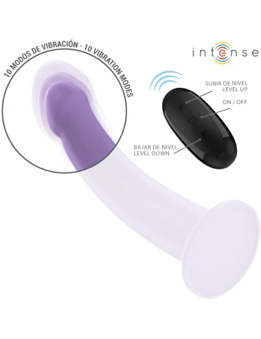 INTENSE - EDDIE VIBRATEUR 17,5 CM 10 VIBRATIONS VIOLET TÉLÉCOMMANDE