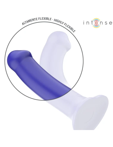 INTENSE - VICTORIA VIBRATEUR AVEC VENTOUSE 10 VIBRATIONS BLEU FONCÉ TÉLÉCOMMANDE