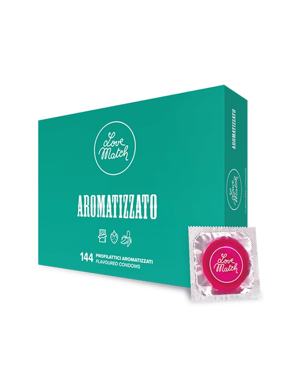 144 préservatifs aromatisés Love Match