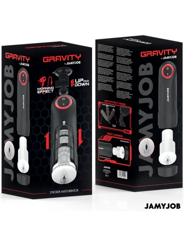 JAMYJOB - MASTURBATEUR VAGIN AUTOMATIQUE PAR GRAVITÉ 5 MODES D'ASPIRATION
