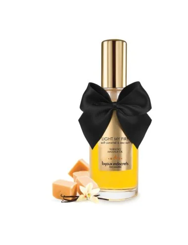 Huile de massage embrassable Chauffante - Caramel Doux