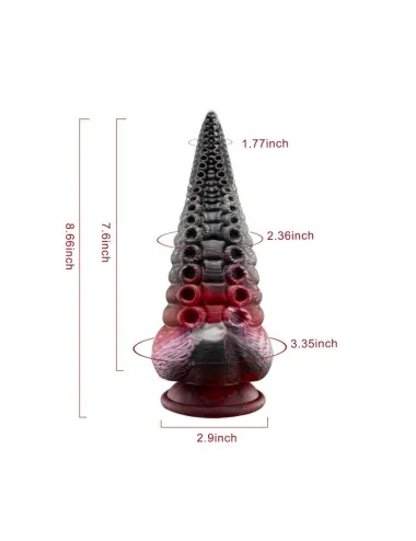 Lava Gode ​​géant en forme de tentacule fantastique