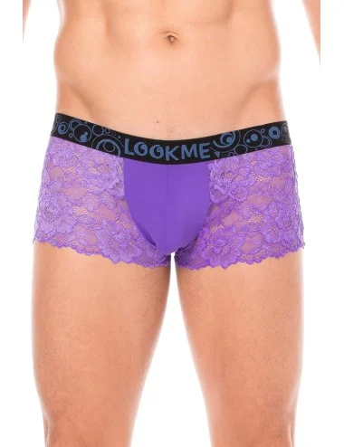 Boxer violet en dentelle délicate - LM2006-67PUR