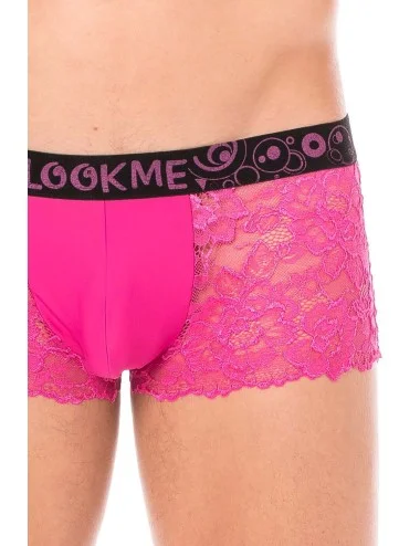 Boxer magenta en dentelle délicate - LM2006-67MAG