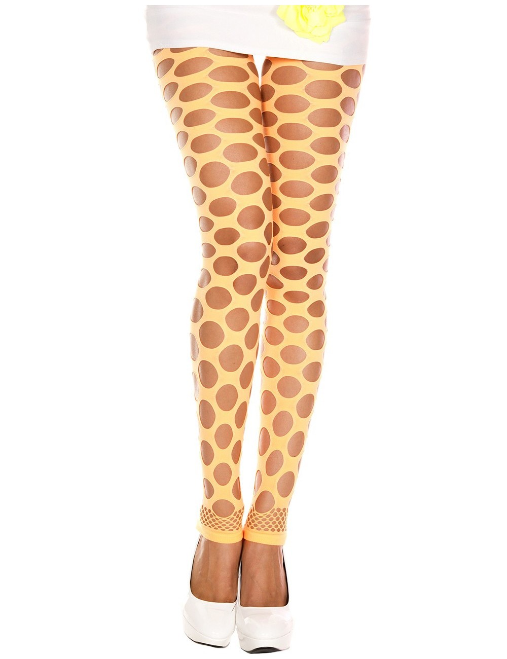 Legging fluo orange à trous - MH35158NEO Legging fluo orange à trous - MH35158NEO
