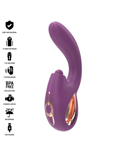 INTENSE - LALI VIBRATEUR MULTIFONCTION POINT G TAPPING & THRUST & VIBRATION VIOLET