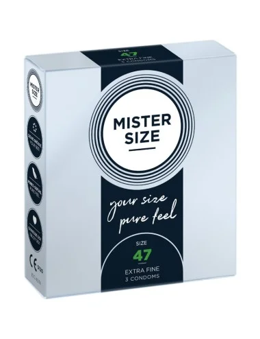 MISTER SIZE - PRÉSERVATIFS TAILLE XS 47 MM (3 UNITÉS)