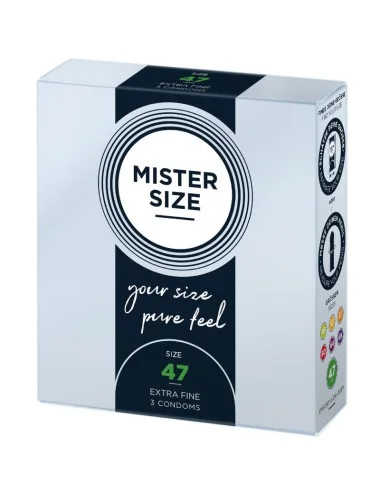 MISTER SIZE - PRÉSERVATIFS TAILLE XS 47 MM (3 UNITÉS)