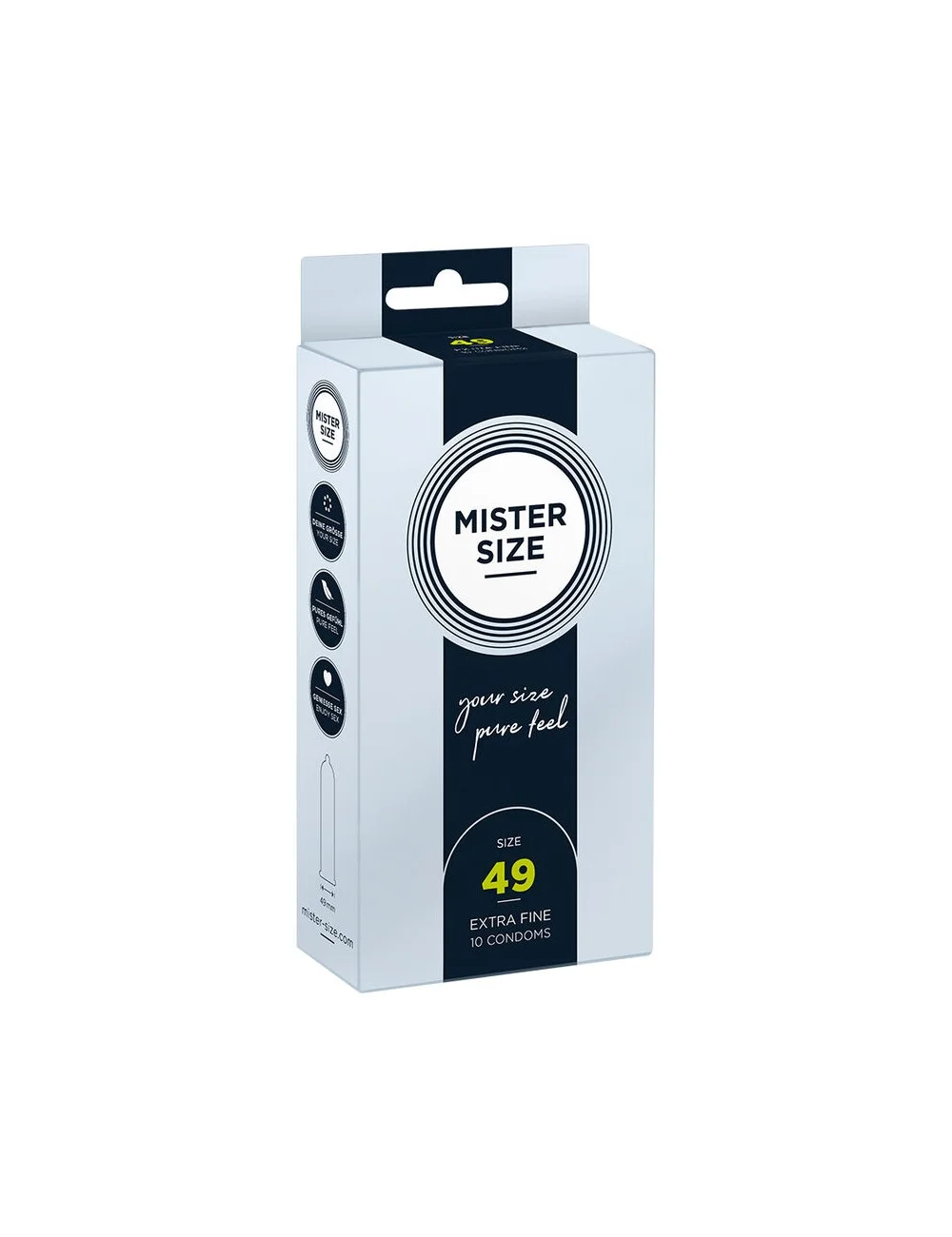 MISTER SIZE - PRÉSERVATIF TAILLE S 49 MM (10 UNITÉS) MISTER SIZE - PRÉSERVATIF TAILLE S 49 MM (10 UNITÉS)