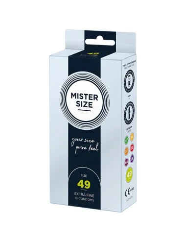 MISTER SIZE - PRÉSERVATIF TAILLE S 49 MM (10 UNITÉS)