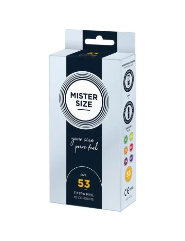 MISTER SIZE - PRÉSERVATIF TAILLE M 53 MM (10 UNITÉS)