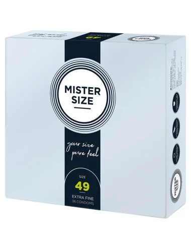 MISTER SIZE - PRÉSERVATIF TAILLE S 49 MM (36 UNITÉS)