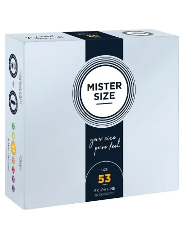 MISTER SIZE - PRÉSERVATIF TAILLE M 53 MM (36 UNITÉS)