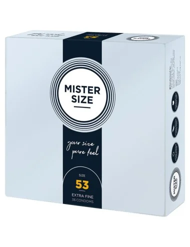 MISTER SIZE - PRÉSERVATIF TAILLE M 53 MM (36 UNITÉS)