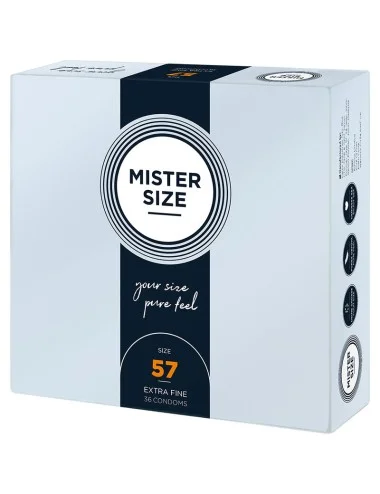 MISTER SIZE - PRÉSERVATIF TAILLE L 57 MM (36 UNITÉS)
