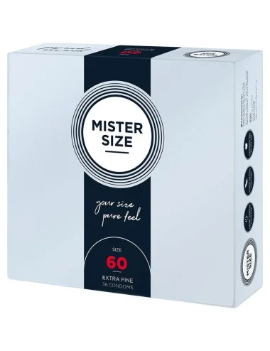 MISTER SIZE - PRÉSERVATIF TAILLE XL 60 MM (36 UNITÉS)