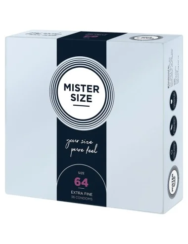 MISTER SIZE - PRÉSERVATIFS TAILLE XXL 64 MM (36 UNITÉS)