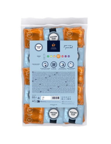 MISTER SIZE - PRÉSERVATIF TAILLE L 57 MM (100 UNITÉS)