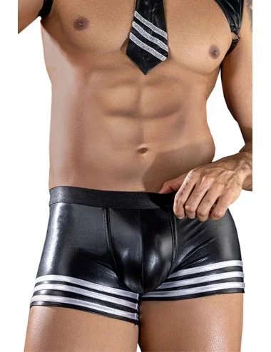 Shorty noir wetlook - J Lingerie