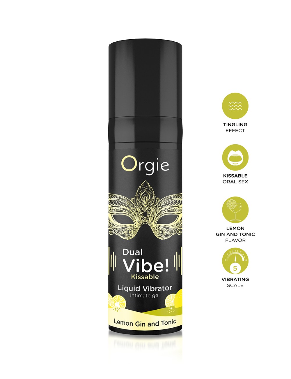 Gel d'excitation Dual Vibe Lemon Gin Tonic Liquid Vibrator Gel d'excitation Dual Vibe Lemon Gin Tonic Liquid Vibrator