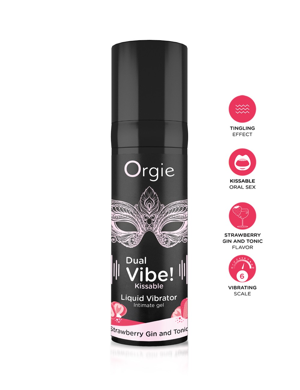 Gel d'excitation Dual Vibe Strawberry Gin Tonic Liquid Vibrator Gel d'excitation Dual Vibe Strawberry Gin Tonic Liquid Vibrator
