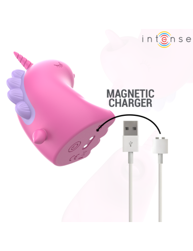 INTENSE - PINKIE STIMULATEUR LICORNE FUCSIA
