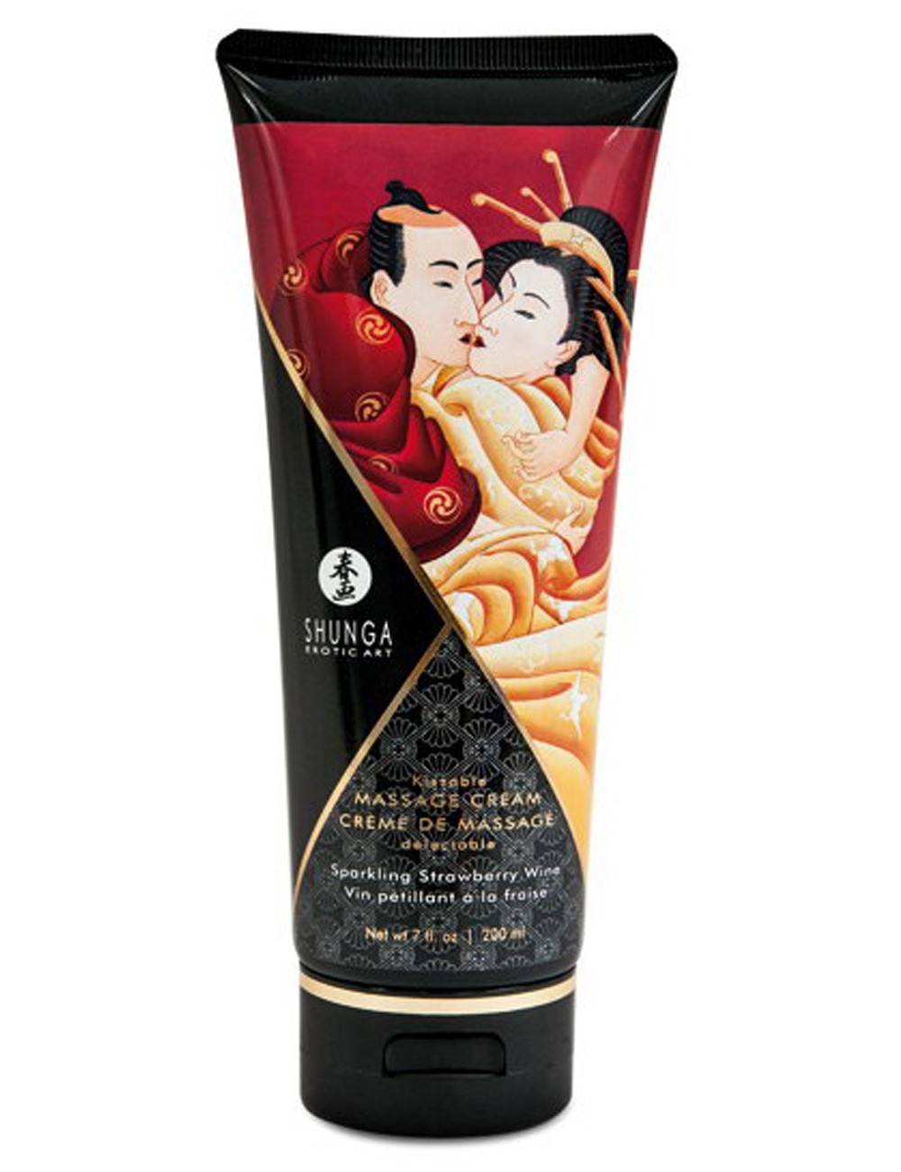 Crème hydratante de massage fraise vin pétillant 200ml - CC814108 Crème hydratante de massage fraise vin pétillant 200ml - CC814108