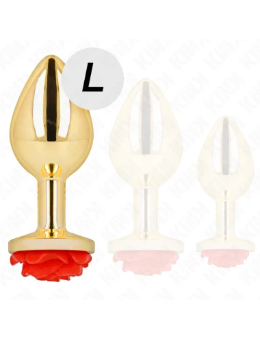 KINK - PLUG ANAL OR ROSE ROUGE TAILLE L