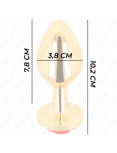 KINK - PLUG ANAL OR ROSE ROUGE TAILLE L