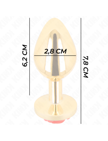 KINK - PLUG ANAL OR ROSE ROUGE TAILLE S