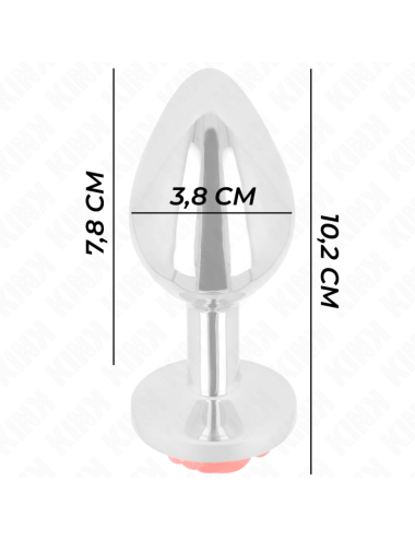 KINK - PLUG ANAL ROSE ROUGE TAILLE L