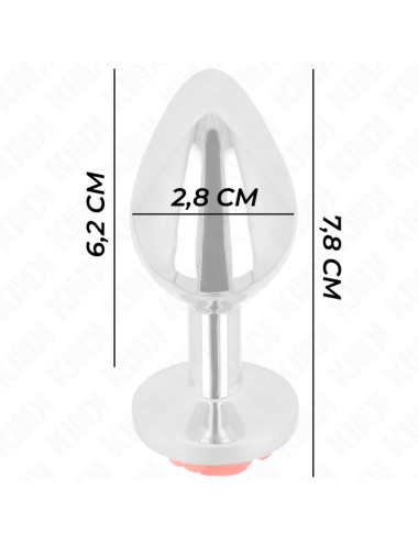 KINK - PLUG ANAL ROSE ROUGE TAILLE S