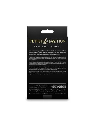 NS NOVELTIES - FETISH & FASHION CAGOULE YEUX ET BOUCHE NYLON BLANC