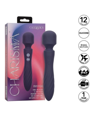 CALEXOTICS - CHARISMA MYSTIQUE MASSEUR DOUBLE MOTEURS 12 FONCTIONS 20