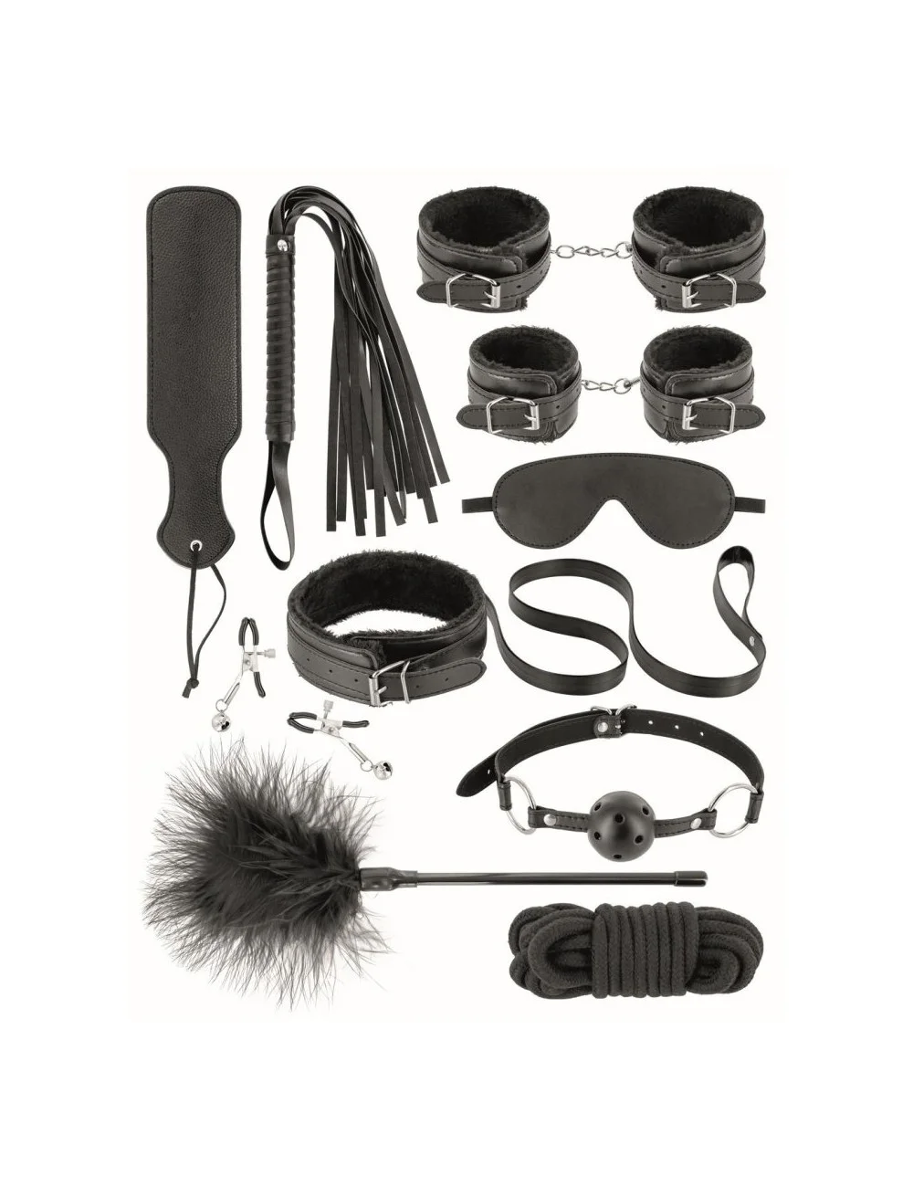 Coffret BDSM 10 produits en cuir vegan Fetish tentation - CC520182001020 Coffret BDSM 10 produits en cuir vegan Fetish tentation - CC520182001020
