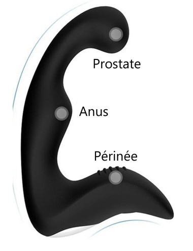Plug anal double pénétration 12 programmes USB - CR-CAW010