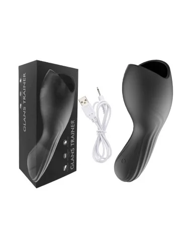 Masturbateur noir USB, 10 modes de vibration - MOC-020