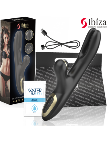IBIZA - VIBRATEUR DOUBLE SERRAGE NOIR