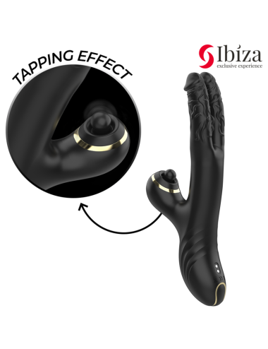IBIZA - DOUBLE VIBRATEUR TWO DRAGONS NOIR