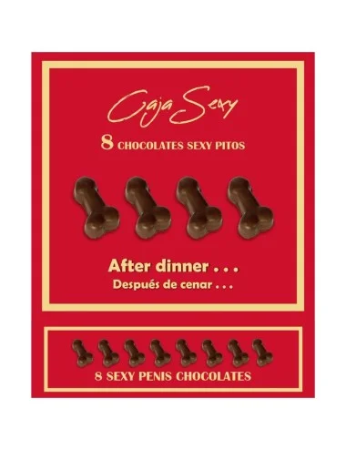 DIABLO PICANTE - BOÎTE DE 8 CHOCOLATS EN FORME DE PÉNIS